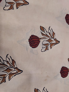 Baghru cotton handblock fabric