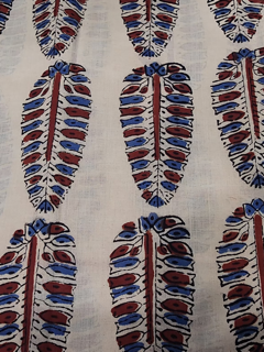 Baghru cotton handblock fabric