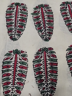 Baghru cotton handblock fabric